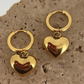 Heart Beat Hoops – Trendy Heartbeat-Inspired Hoop Earrings